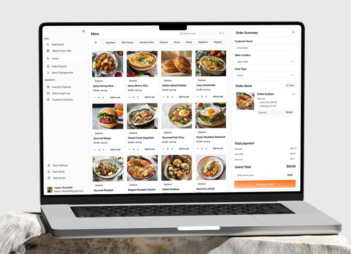 Restaurant Ordering System image